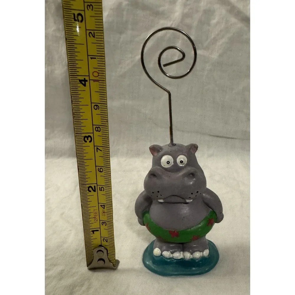 Set 7 Drink Photo Name Place Note Card Holders Animals Flamingo Pig‎ Dog Octopus